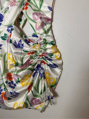 Beginning Boutique Atlantis mini‎ dress white floral thumbnail 3