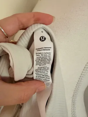 lululemon athletica One-Shoulder Ribbed Tank — Light Gray thumbnail 8