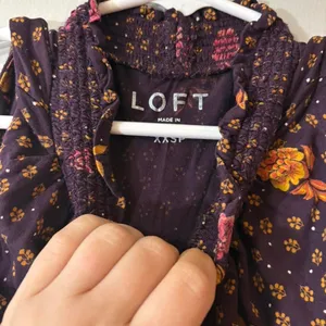 Loft floral tank top‎ blouse thumbnail 2