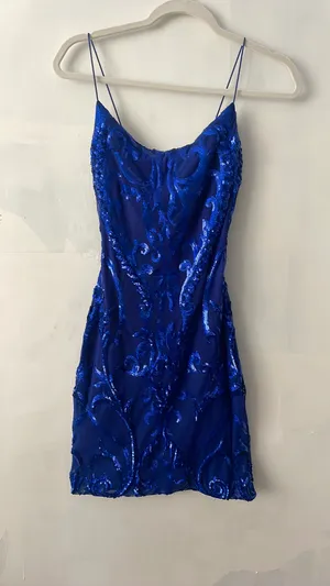 Royal Blue Windsor Dress thumbnail 2