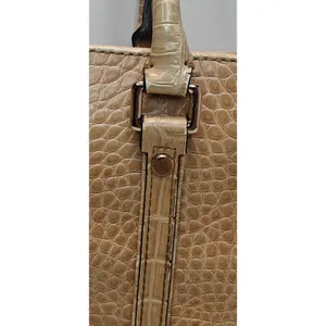Vintage Liz Claiborne Tan Faux leather Croc shulder bag thumbnail 4