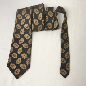 LANDS' END Vintage Handmade Tie USA Silk Mens Blue Multicolor Paisley Neck thumbnail 3