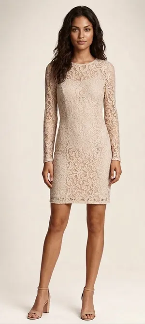 NWT H&M LACE MINIDRESS Women size 10 • timeless elegance thumbnail 1