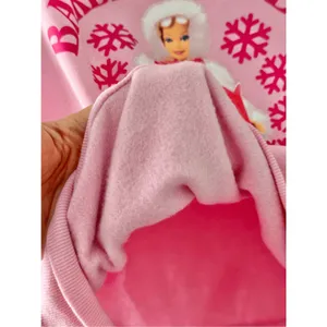 Barbie Sweatshirt Ski Club 1959 Size Large Pink Crewneck‎ Graphic Cropped NEW thumbnail 9