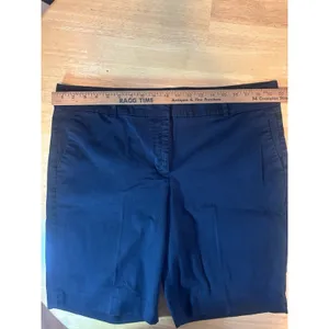 Ann Taylor Devin Fit Bermuda Shorts Womens Size 16 Black Stretch Cotton Blend thumbnail 7