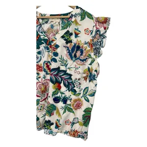 Cynthia Rowley Top Womens 2X White Floral Boho Tropical Flowy Lightweight Casual thumbnail 4