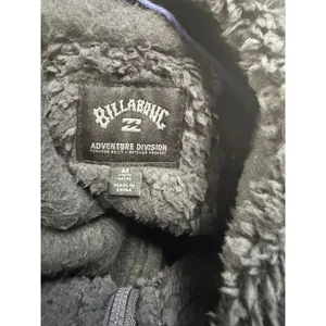 Billabong Adventure Division Switchback Zip Fleece Jacket‎ Green Black womens M thumbnail 6