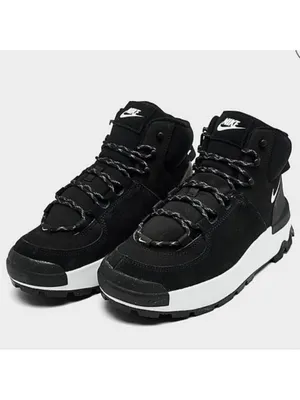 Nike City Classic Women's Lace-up Sneaker Boots Winter Snow Boots Black Size 7 thumbnail 2
