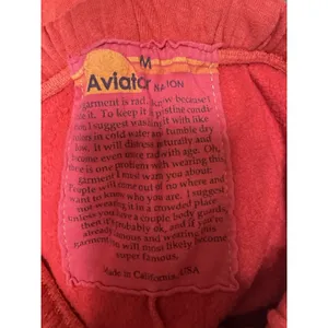 Aviator Nation Bolt Stitch‎ Sweatpants Red Women's Size Medium thumbnail 10