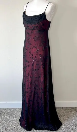 Vintage Gothic Gown Black Size 8 thumbnail 3