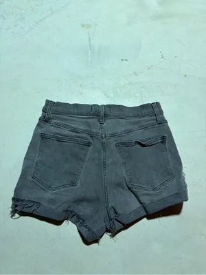 Madewell high-rise Washed Black Denim Cutoff Shorts 27 thumbnail 6