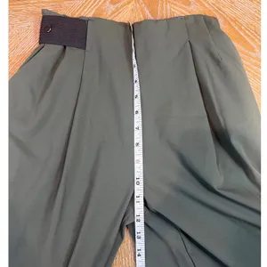 Aday‎ Turn It Up Pants Stretch Comfort Travel Green Moss Olive Size Small thumbnail 7