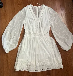 Boutique White Dress thumbnail 1