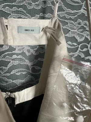 Urban Outfitters Kimchi Blue Cream & Black Colorblock Mini Dress Size 2 Y2K thumbnail 4
