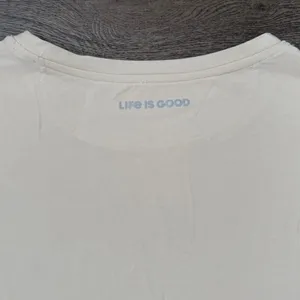 Life Is Good Active Disney Mickey Mouse Howdy Graphic Tee Women's L NWT Cream thumbnail 10