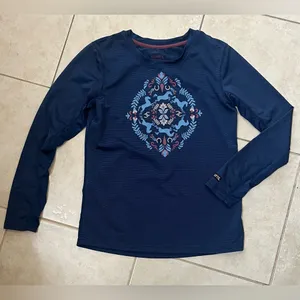 Kerrits Girls Horsing Around Kwickwarm Long Sleeve Shirt thumbnail 2