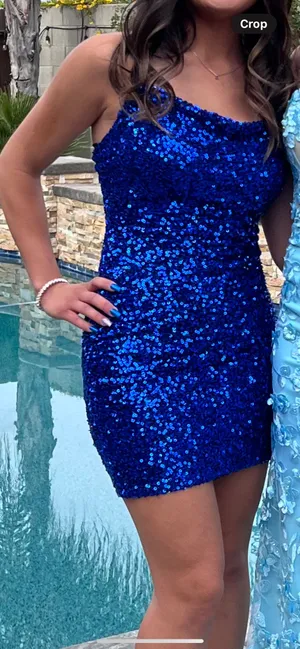 Windsor Blue sparkly  dress thumbnail 1