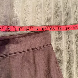 Softies Womens XL Mauve Purple Wide Leg Lounge Pants Drawstring Pajama Cropped thumbnail 4
