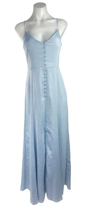 New Look NWT Blue Sleeveless Strap Formal Bridesmaid Prom Maxi Evening Dress 8 thumbnail 1