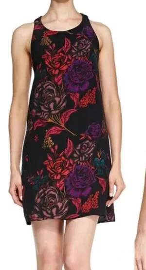 Alice + Olivia‎ Liz Back-Twist Keyhole Dress Small Rose Garden Spring Summer thumbnail 1