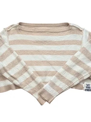 We the Free Witness The Fitness Into The Blue Pullover Ivory Comb thumbnail 4