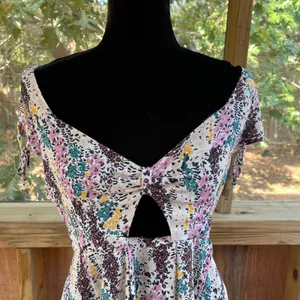 Free People Women's Miss Right Mini Dress Floral Cut Outs Size M thumbnail 6