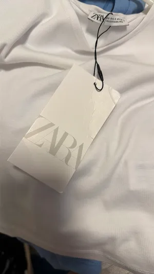 ZARA White Tee Cropped Short Sleeve thumbnail 4