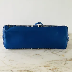TORY BURCH Blue White Stripe Gemini Link Tote Bag thumbnail 4