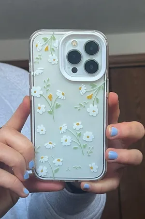 Floral iPhone 13 Pro case Green thumbnail 1