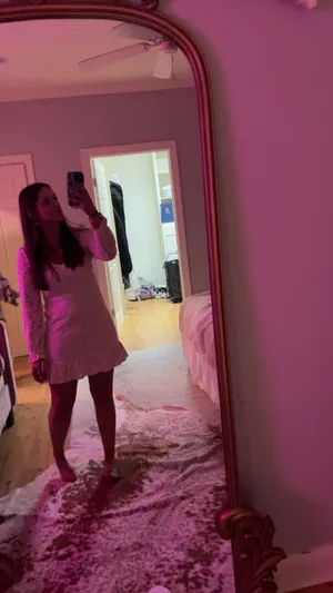 Wild Fable cream floral lace skater dress thumbnail 2