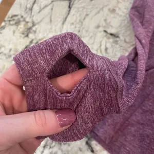 Lululemon Run Your Heart Out Pullover Quarter Zip in Heathered‎ Plum thumbnail 3