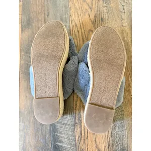 8.5 Sam edelman Zia Faux Fur espadrille wedge sandals mules coastal bohemian thumbnail 6