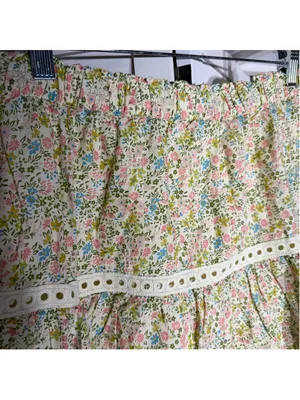 Vintage retro mini skirt floral eyelet lace fairy coastal cowgirl boho festival thumbnail 13