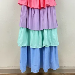NWT Olivia Rubin Pastels Tiered‎ Sleeveless Maxi Dress Size 6 thumbnail 8