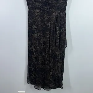 Rickie Freeman for Teri Jon chiffon animal print midi dress size 8 thumbnail 4