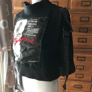 MZJLfashion Grunge Gothic Goth black long sleeve Y2K Rock Emo shirt thumbnail 9