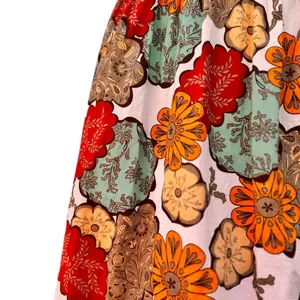 American Rag 100% Cotton Floral Above Knee Dress Small Retro Boho Tie Waist EUC thumbnail 7