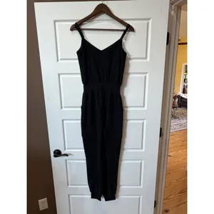 Cinq a Sept Black Jumpsuit Cargo Pocket XS Minimalist Casual thumbnail 8