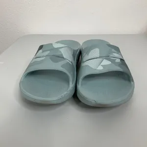 OOFOS OOahh Sport Flex Recovery Slides Blue Camo‎ Mens 6 Womens 8 EU 39 Sandals thumbnail 2