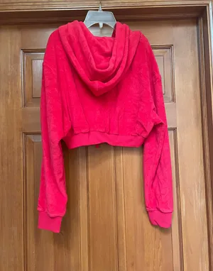 I.AM.GIA Red Crop Hoodie thumbnail 3