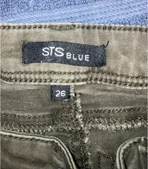 Army green skinny cargo pants Size 26 thumbnail 2