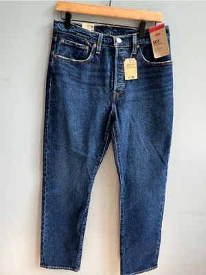 Levi's 501 Original NWT High Rise Straight Leg Jeans Dark Wash Women's Size 30 thumbnail 2