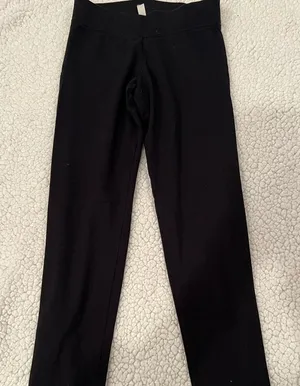 Womens black Aeropostale cotton leggings size XS thumbnail 1