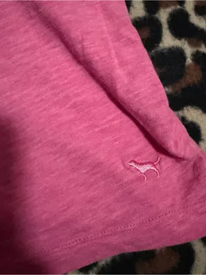 2000s vintage style 2014 victoria secret pink tank top with leopard print bra thumbnail 5