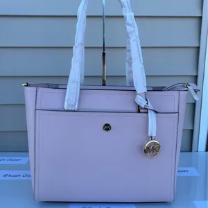 Michael Kors Powder Blush Maisie Tote 3 In 1 Large Leather Purse thumbnail 3