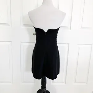 Black Halo Black Strapless Romper Party Cocktail Chic Contemporary Y2K thumbnail 5