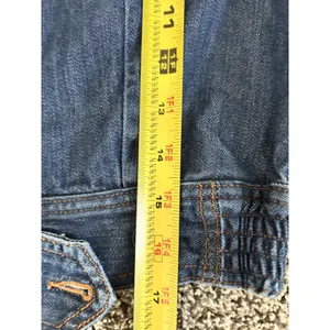 Levi's dark wash denim peplum jacket M thumbnail 5