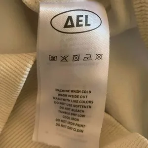 Aelfric Eden Starcore Pink Towel Embroidery Oversized Hoodie Cream XS Y2K‎ thumbnail 4