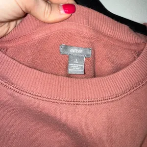 Aerie Sweatshirt Womens Small Pink Good Raglan Oversized Crewneck‎ Pullover thumbnail 3