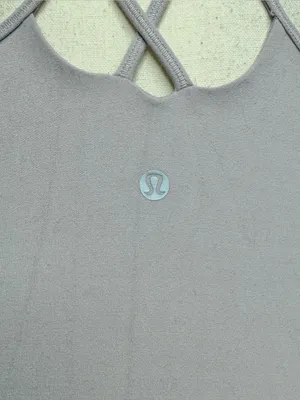 Lululemon Free To Be Tank Top Nulu Smoky Blush Pink 8 W1BFMS Criss Cross Straps thumbnail 3